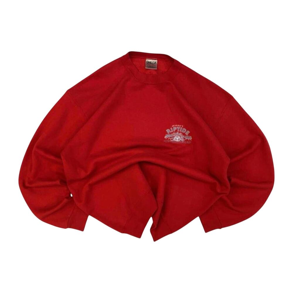 Jersey Riptide 90's Surf Vintage Men's Crew Neck Sweatshirt Red XL